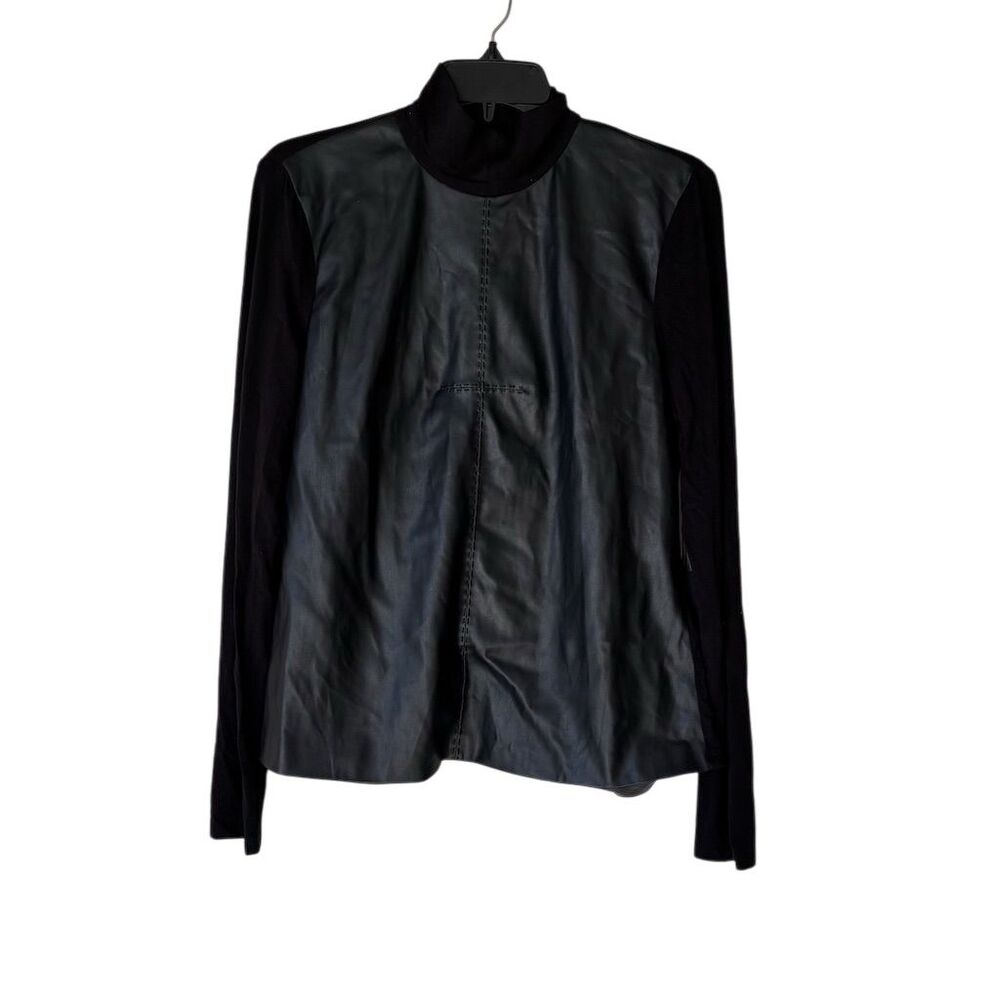 Donna Karan NY Women's Black Long Sleeve Blouse Size S Casual